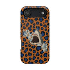 Shark Bite Leopard Print Phone Case — Magnetic Impact-Resistant