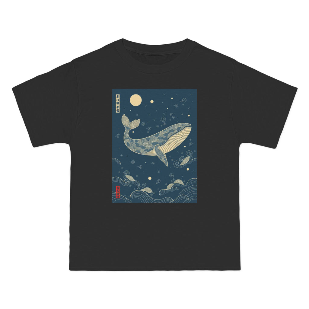 Whale Moon T-Shirt — Japanese-Inspired Ocean Art Tee