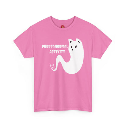 Cat Ghost Unisex Tee, Halloween Shirt, Cute Paranormal Activity Top, Ghostly Kitty T-shirt, Spooky Tee for Cat Lovers