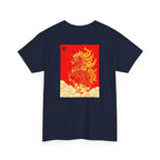 Chinease New Year, Fire Horse Graphic Tee — Flaming Horse Illustration T-Shirt (Oriental Zodiac-inspired)