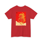 Chinease New Year, Fire Horse Graphic Tee — Flaming Horse Illustration T-Shirt (Oriental Zodiac-inspired)