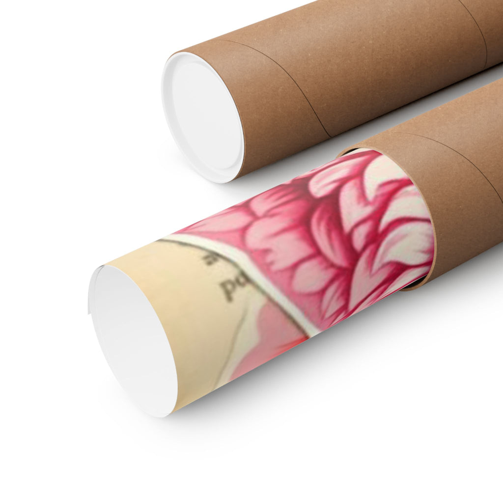 Whimsical Dog Art Print, Pink Poodle Poster, Cute Decor, Pet Lover Gift, Wall Art, Home Decoration