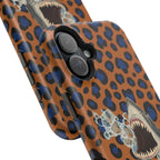 Shark Bite Leopard Print Phone Case — Magnetic Impact-Resistant