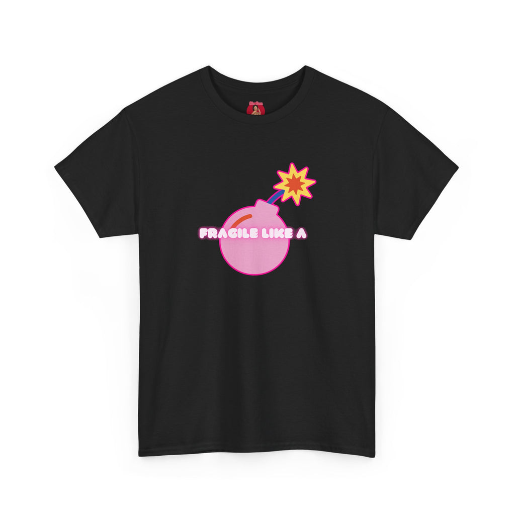 Pink Bomb Unisex Tee - Fragile Like a Bomb, Girl Power Design