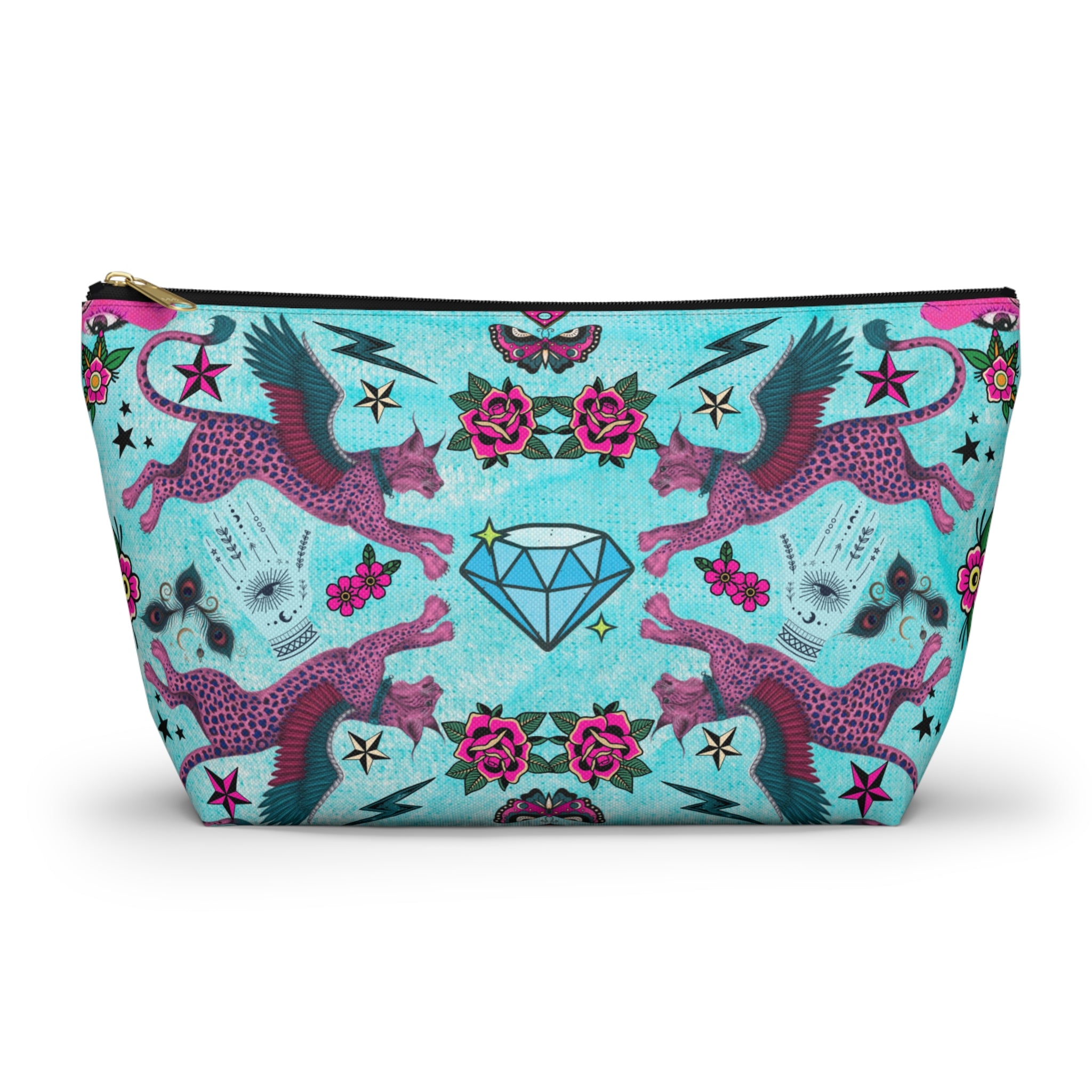 Mystic Retro Whimsy Maximalist Accessory Pouch