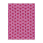Pink on  Pink Glitter Star Minky Blanket