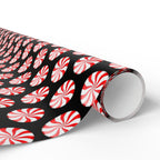 Gift Wrap - Peppermint Goth Christmas Pattern