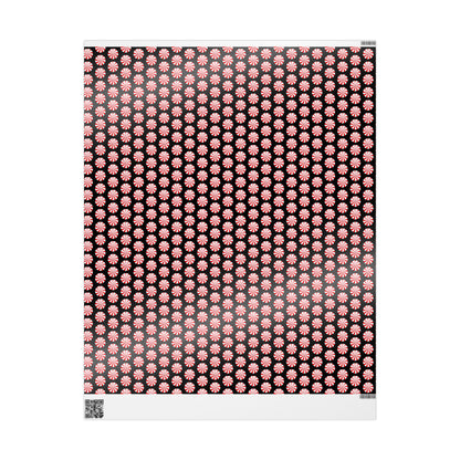 Gift Wrap - Peppermint Goth Christmas Pattern