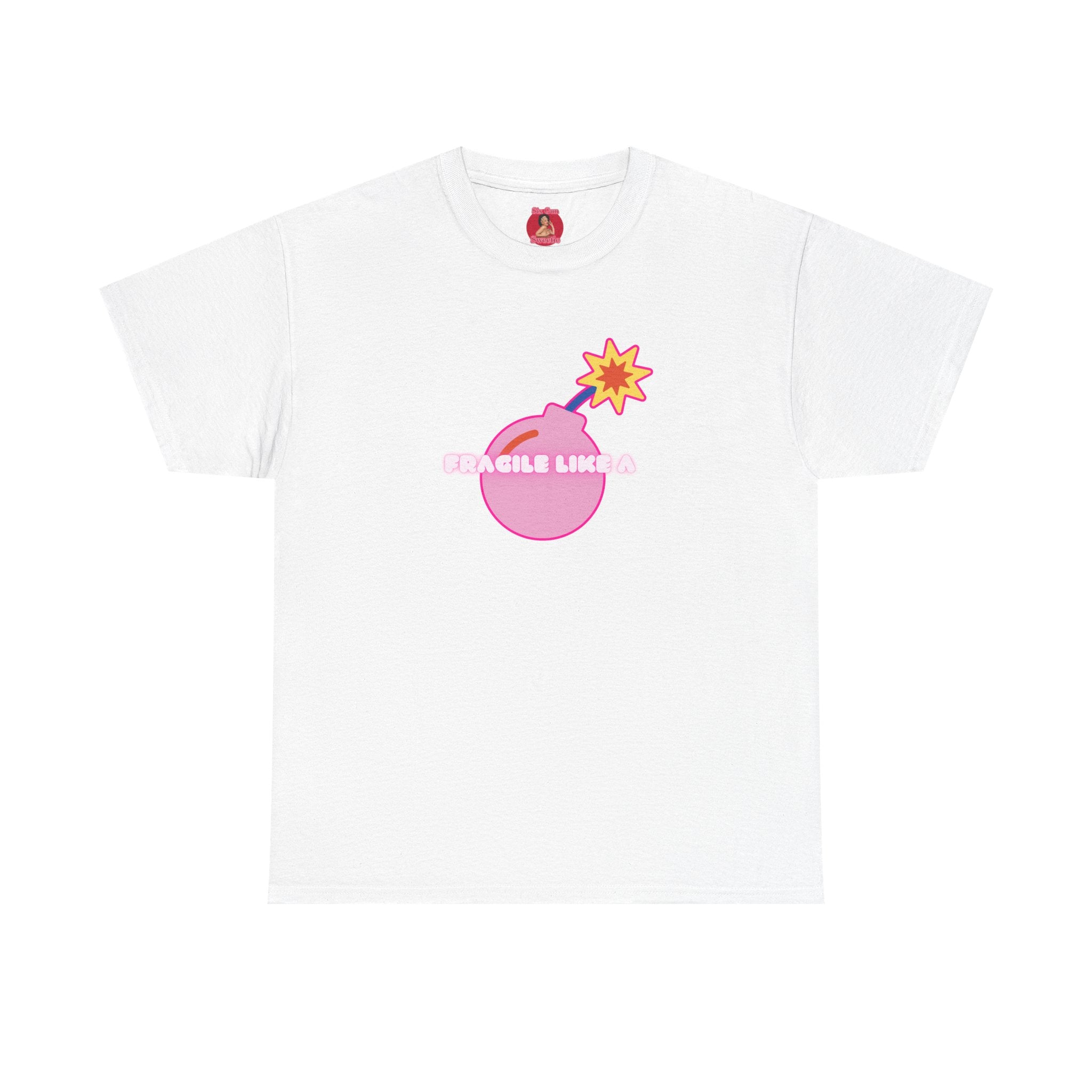Pink Bomb Unisex Tee - Fragile Like a Bomb, Girl Power Design
