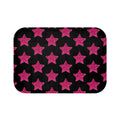 Pink Stardust Pop Bath Mat | Retro Glam Memory Foam | Matching Shower Curtain