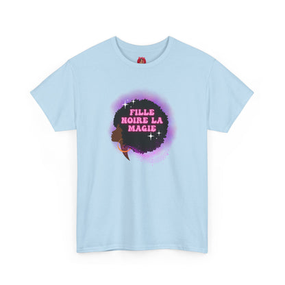Black Girl Magic Unisex Tee, French Magie des Filles Noires, Afro, Black Excellence, Black History Shirt, Gift for Women and Girls,