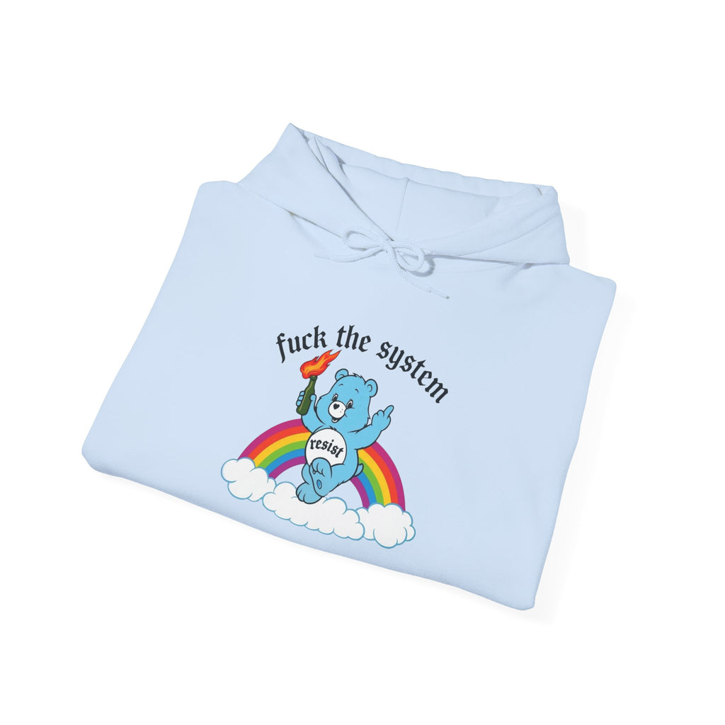 Hoodie Sweatshirt Anti-Fascist Rainbow Bear Protest Unisex