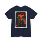 Chinease New Year, Fire Horse Graphic Tee — Flaming Horse Illustration T-Shirt (Oriental Zodiac-inspired) black, and red