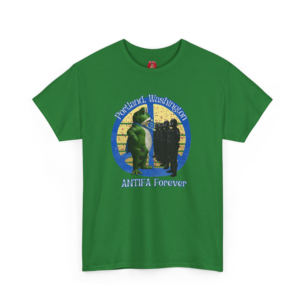 T-Shirt Portland Peace Frog vs Ice FDT Revolution Protest