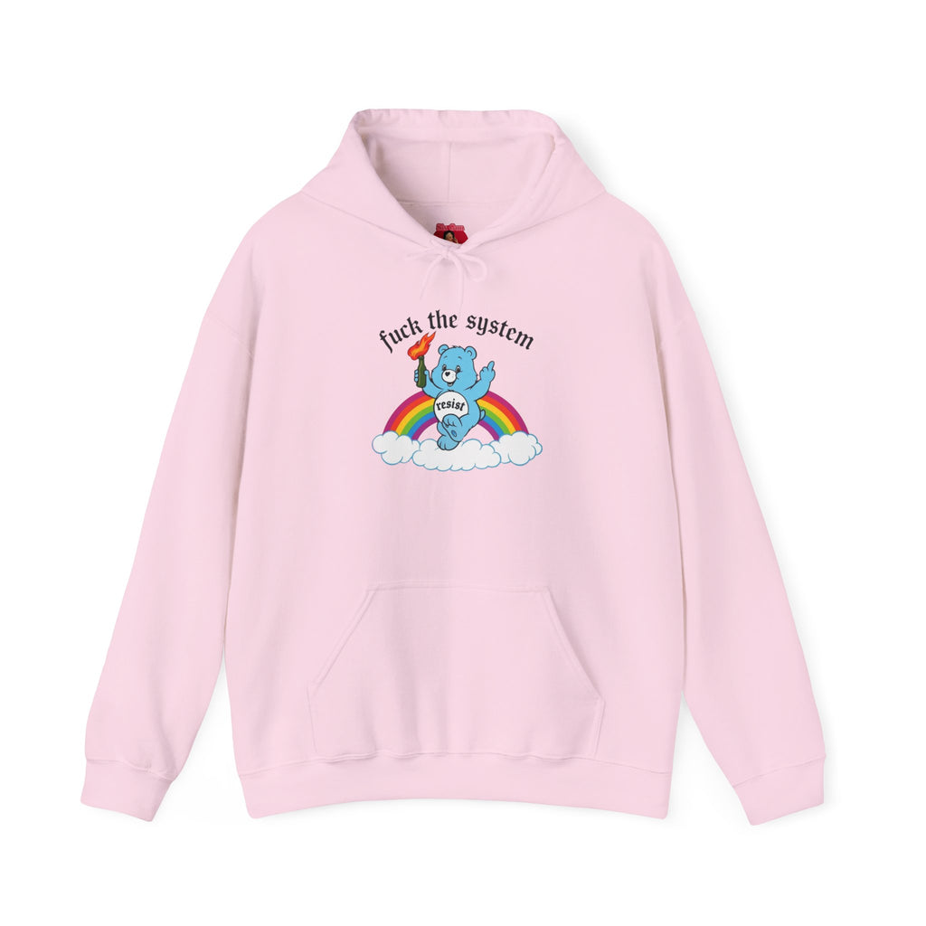 Hoodie Sweatshirt Anti-Fascist Rainbow Bear Protest Unisex