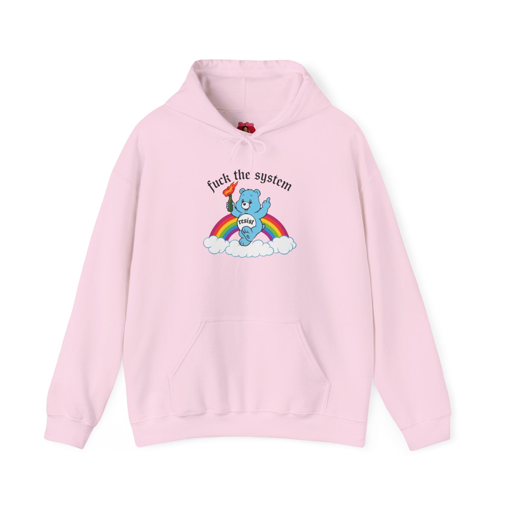 Hoodie Sweatshirt Anti-Fascist Rainbow Bear Protest Unisex