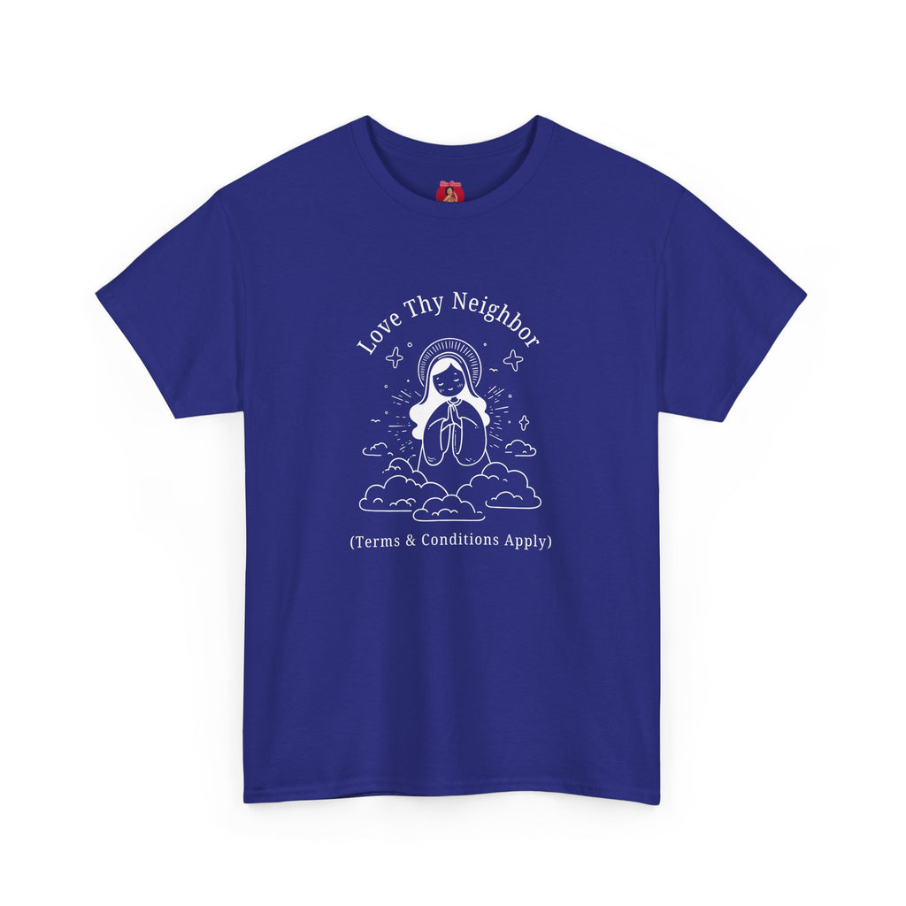 Funny Pro-Immigration Unisex Tee with 'Love Thy Neighbor' Design