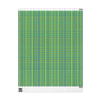 Retro 80s Neon Star Wrapping Paper — Bright Green & Blue, Quirky Gift Wrap