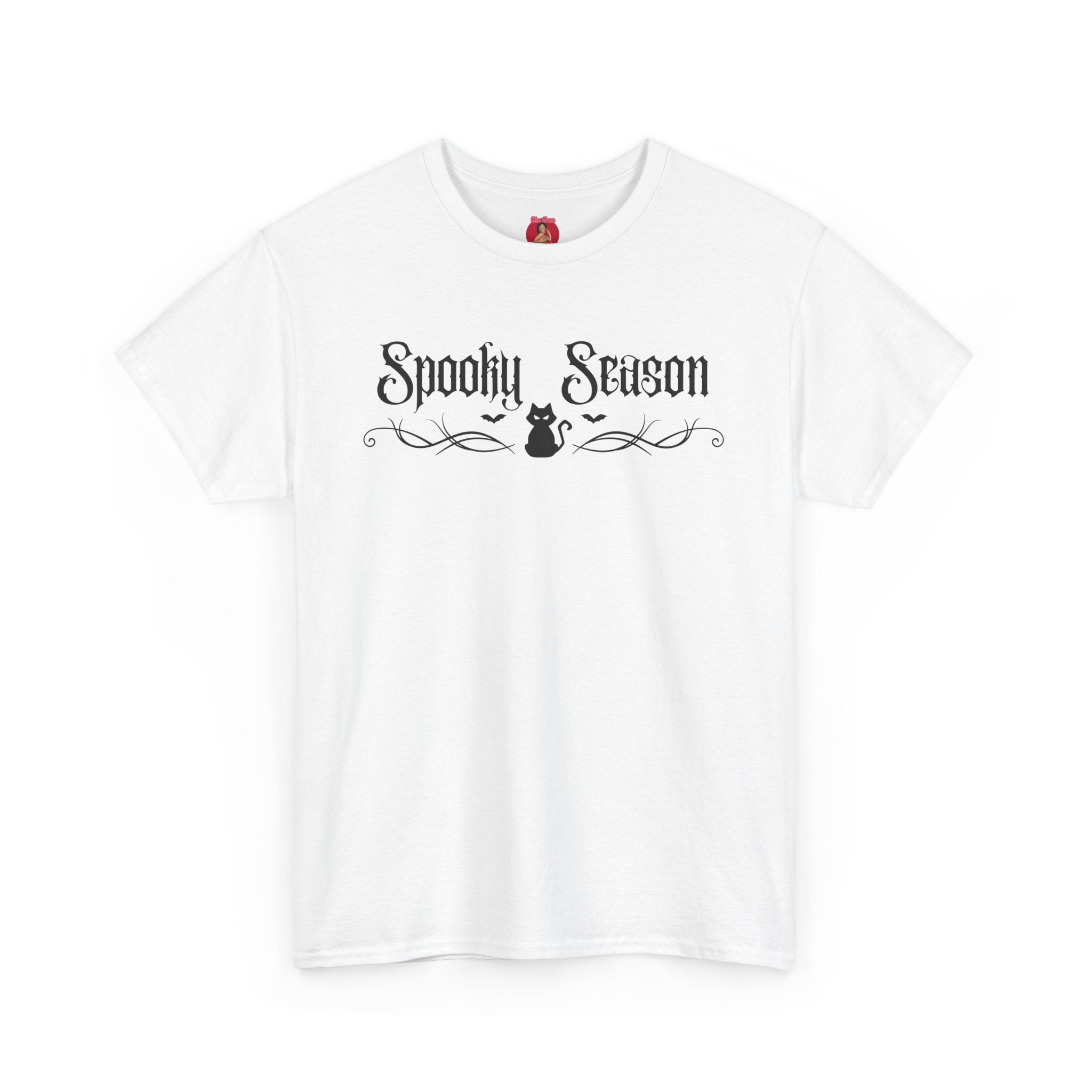 T-Shirt Spooky Season Black Kitty Tribal Unisex Tee