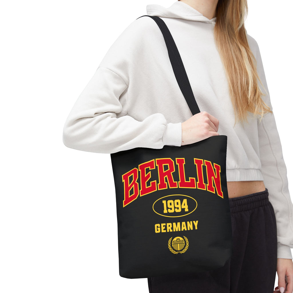 Berlin Germany 1994 Athletic Font Tote Bag | Vintage Sport Logo