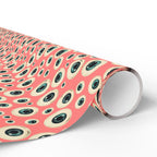 Eyeball Pattern on Pink Background, Unusual Punk Gift Wrap, Alternative Gift Wrap, Unique Wrapping Paper, Quirky