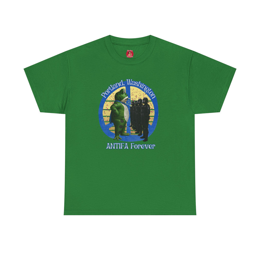 T-Shirt Portland Peace Frog vs Ice FDT Revolution Protest