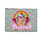 Accessory Pouch - English Roses with Psycho Kitty and Rainbow