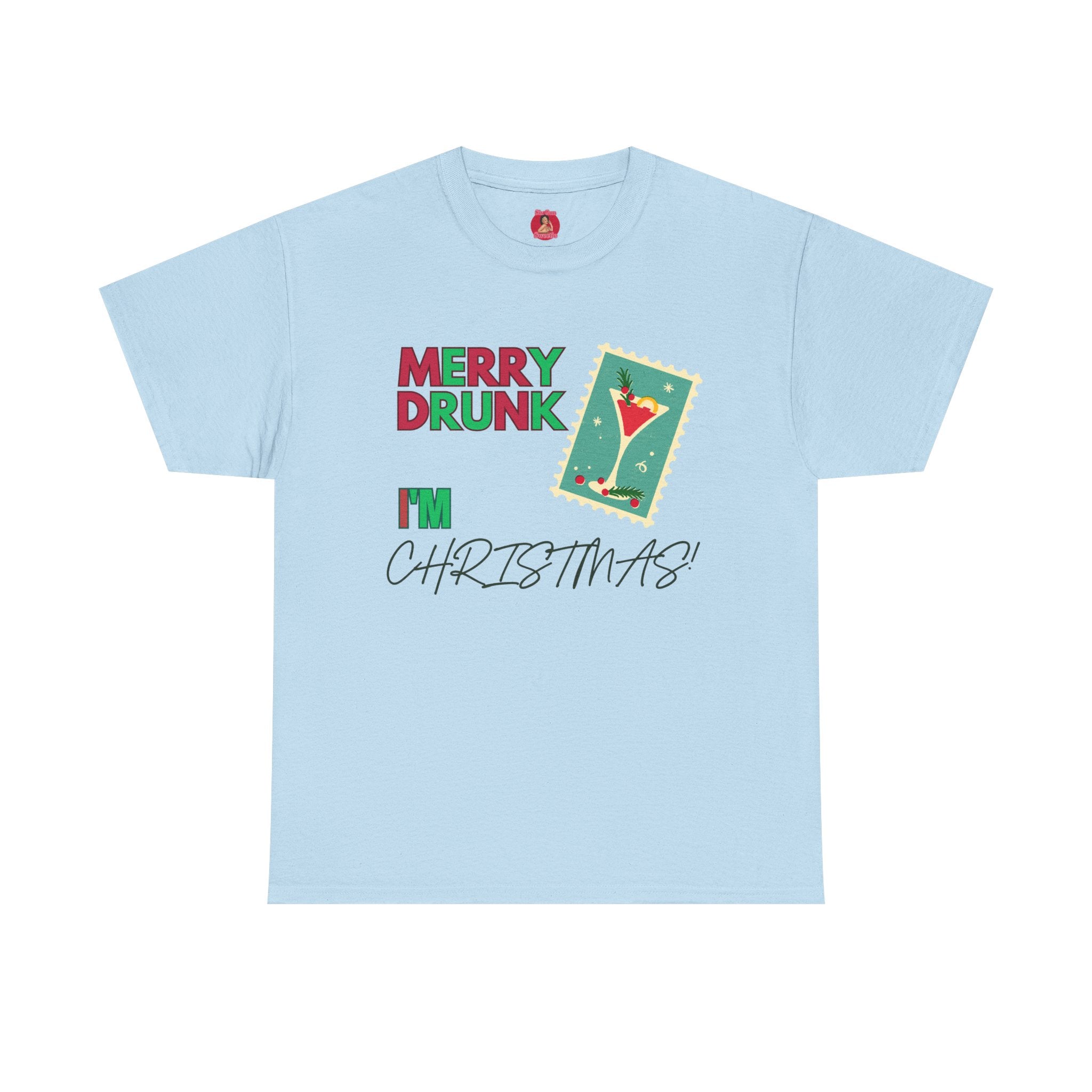 Funny Christmas Tee, Merry Drunk I'm Christmas, Alcohol Party Shirt, Holiday Drinking Gift, Sarcastic Xmas Top