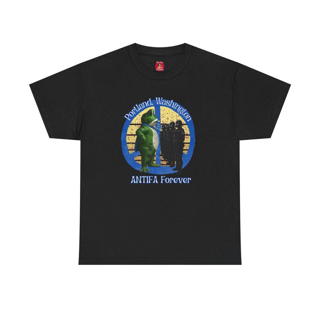 T-Shirt Portland Peace Frog vs Ice FDT Revolution Protest