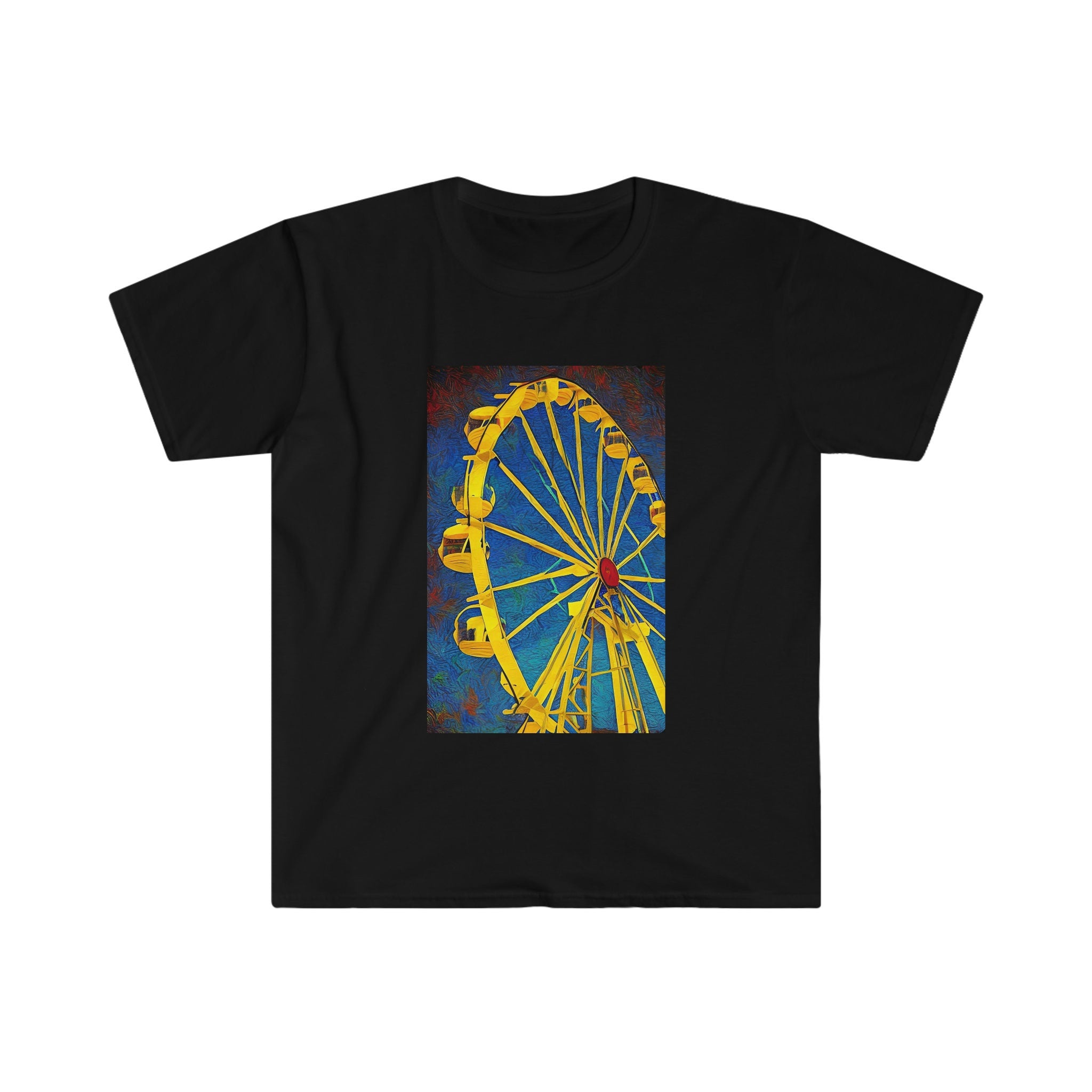 Ferris Wheel Tee, Carnival Shirt, Art Hipster Tee