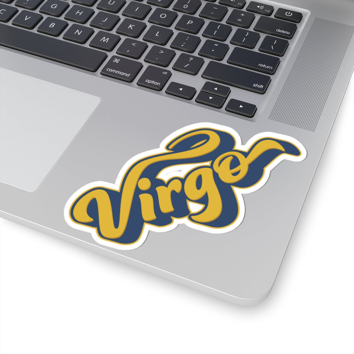 Virgo 70s Groovy Zodiac Sticker — Retro Star Sign Kiss-Cut
