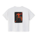 Year of the Fire Horse Boxy Tee — Retro Mythic Graphic Women's T-Shirt-Chinese New Year