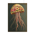 Floral Jellyfish Poster