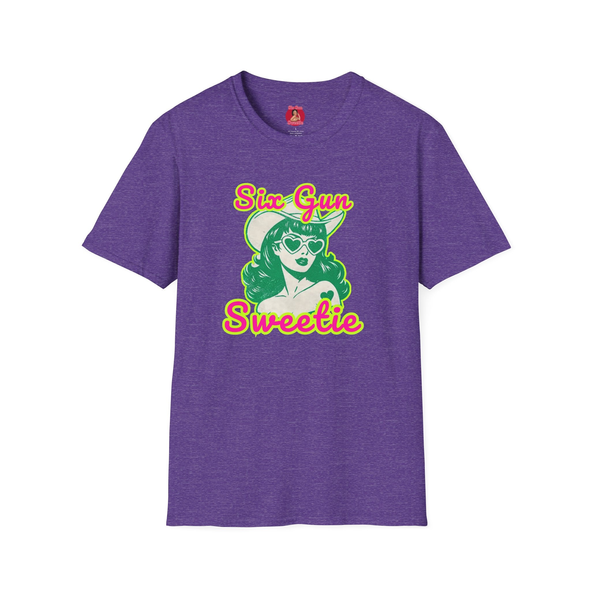 Six Gun Sweetie Retro Cowgirl T-Shirt