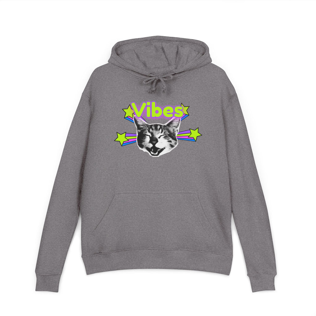 Vibes Cat Unisex French Terry Hoodie