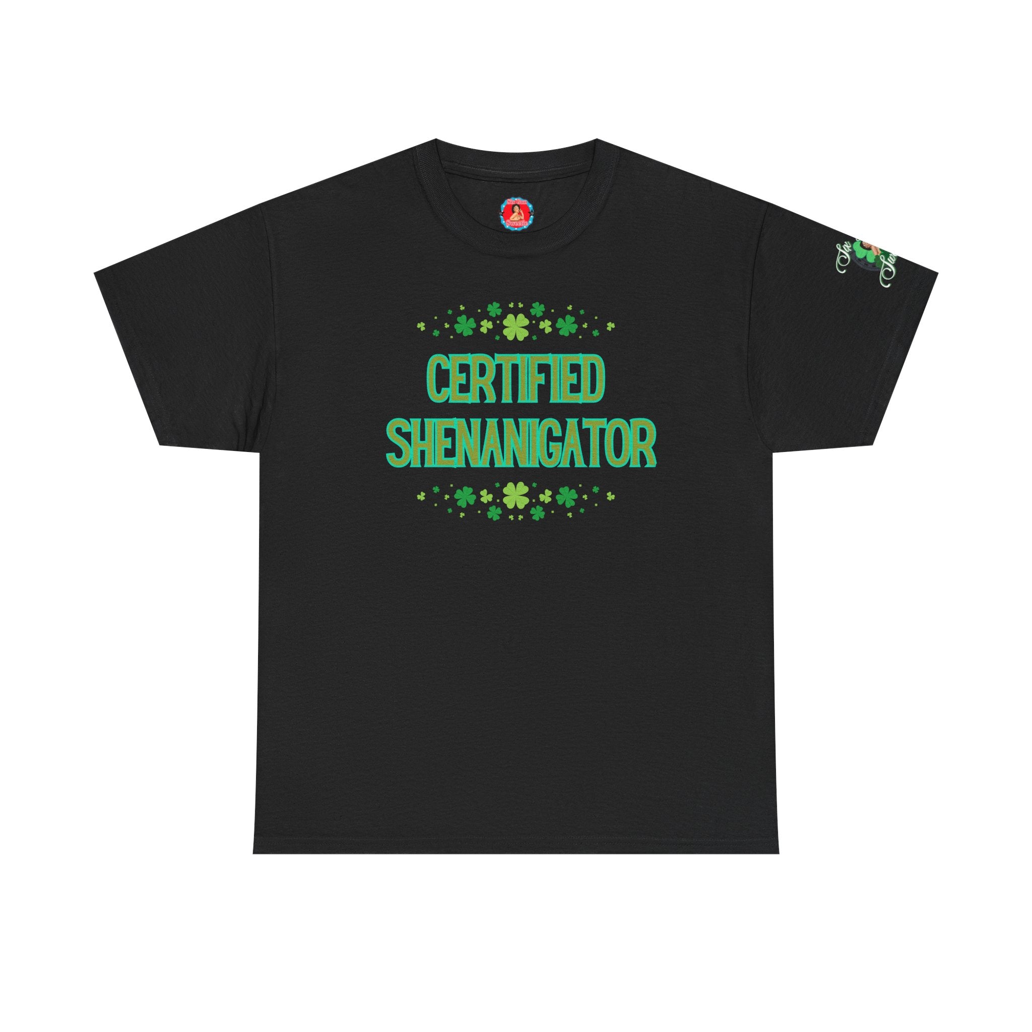 Shenanagator Shamrock Design T-Shirt | Saint Patrick's Day Tee