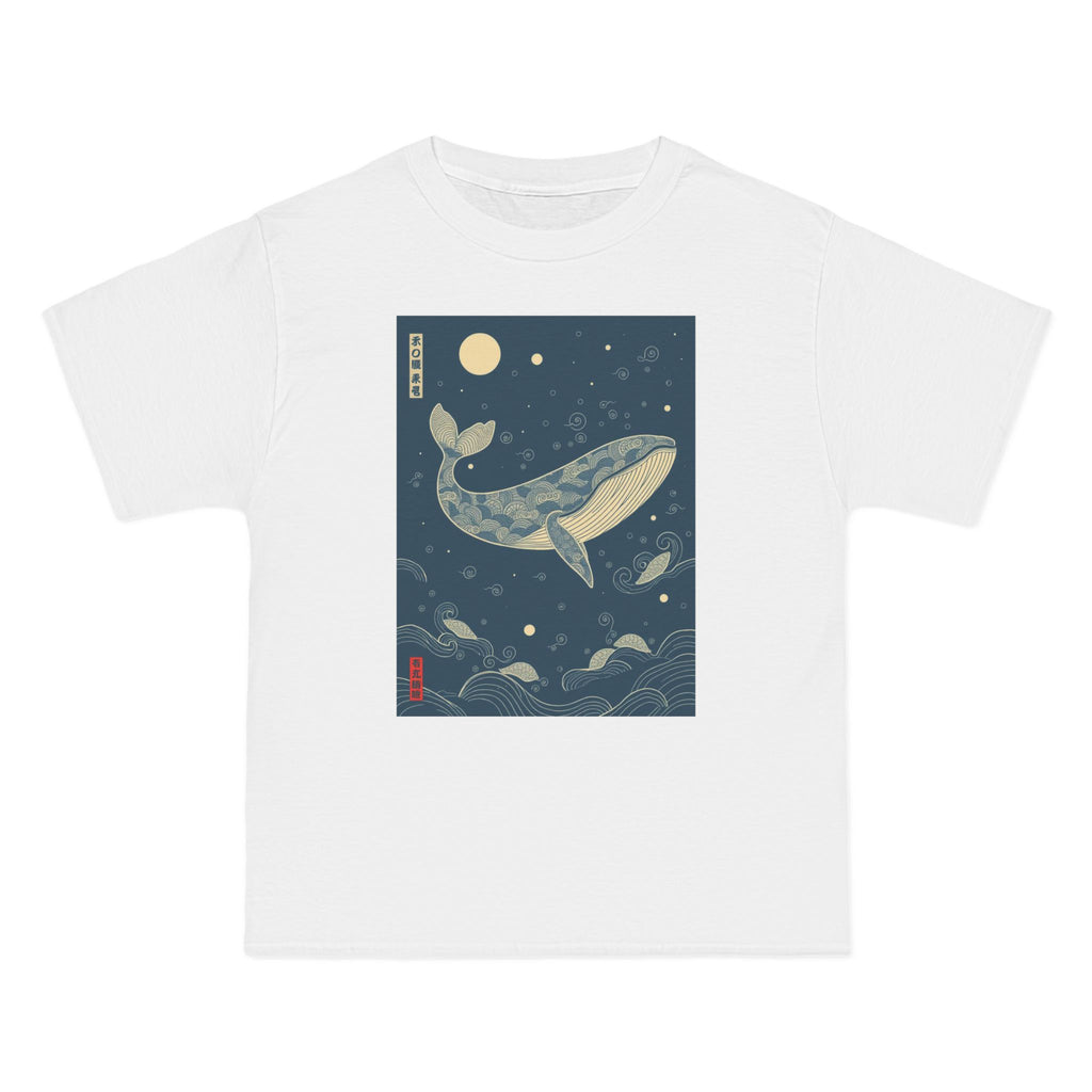 Whale Moon T-Shirt — Japanese-Inspired Ocean Art Tee