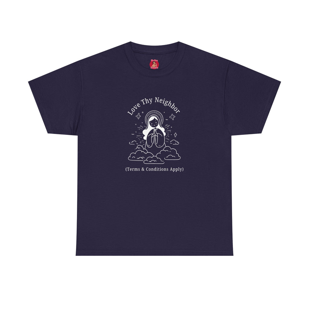 Funny Pro-Immigration Unisex Tee with 'Love Thy Neighbor' Design