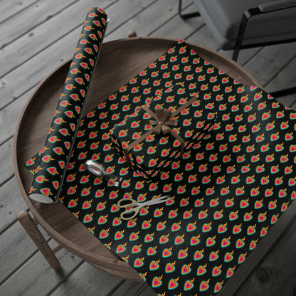 Sacred Heart Design wrapping paper