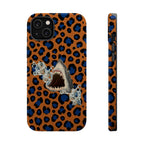 Shark Bite Leopard Print Phone Case — Magnetic Impact-Resistant