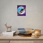 Cosmic Cat Rolled Poster - Whimsical Space Art Decor, Gift for Cat Lovers, Fun Home Wall Art, Perfect for Kids or Adults