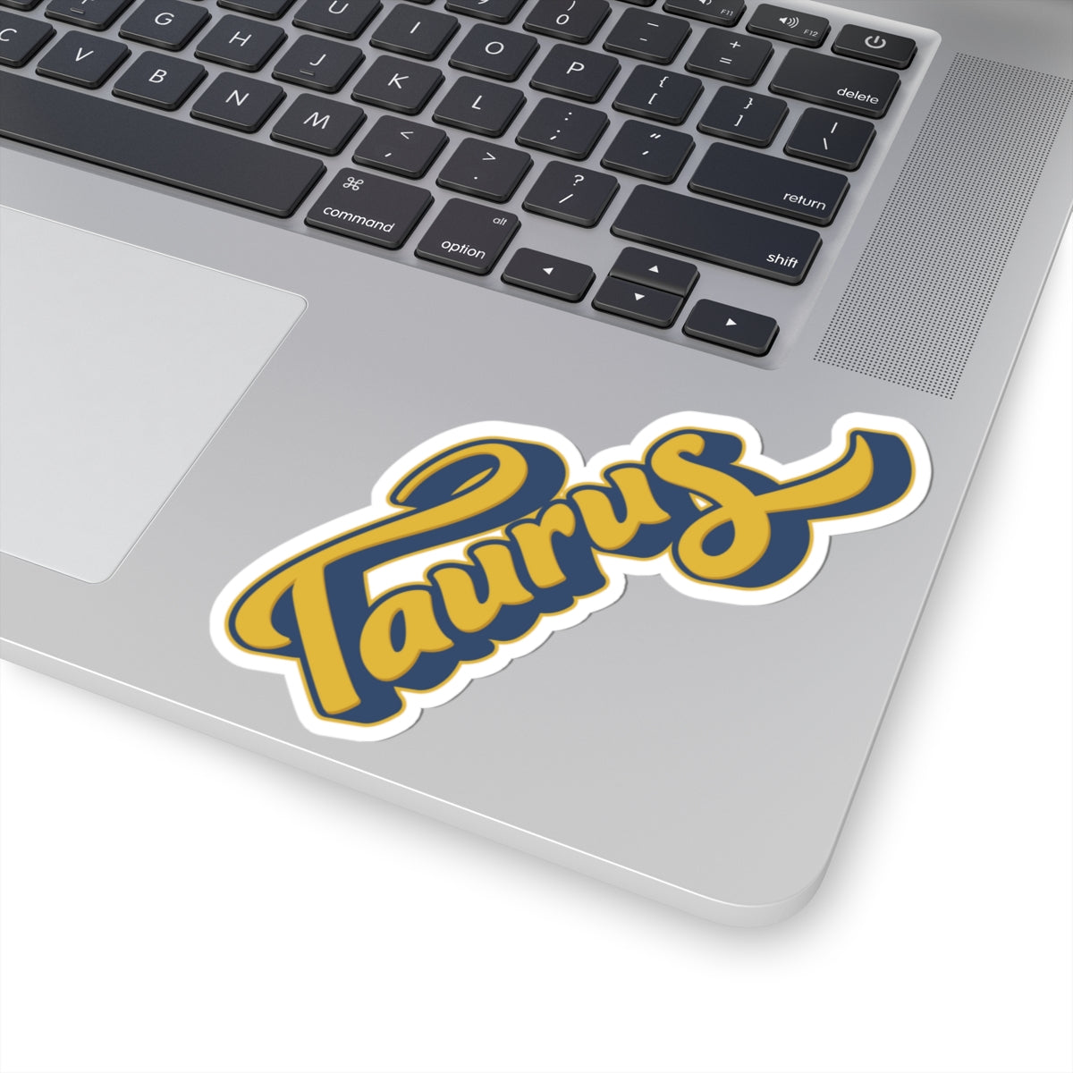 Taurus 70s Groovy Zodiac Sticker — Retro Star Sign Kiss-Cut