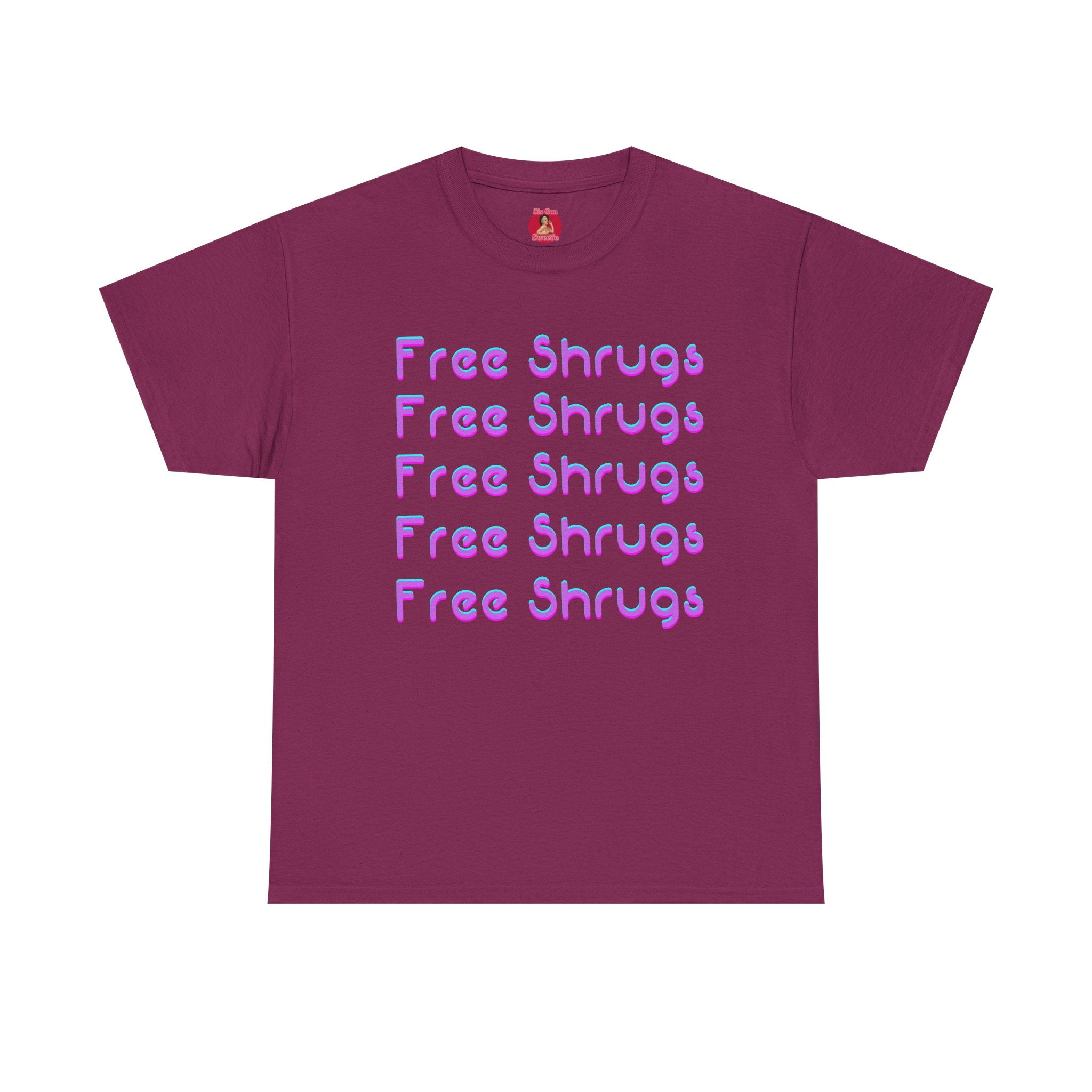 Graphic Tee Free Shrugs Retro Y2K Unisex Heavy Cotton Tee
