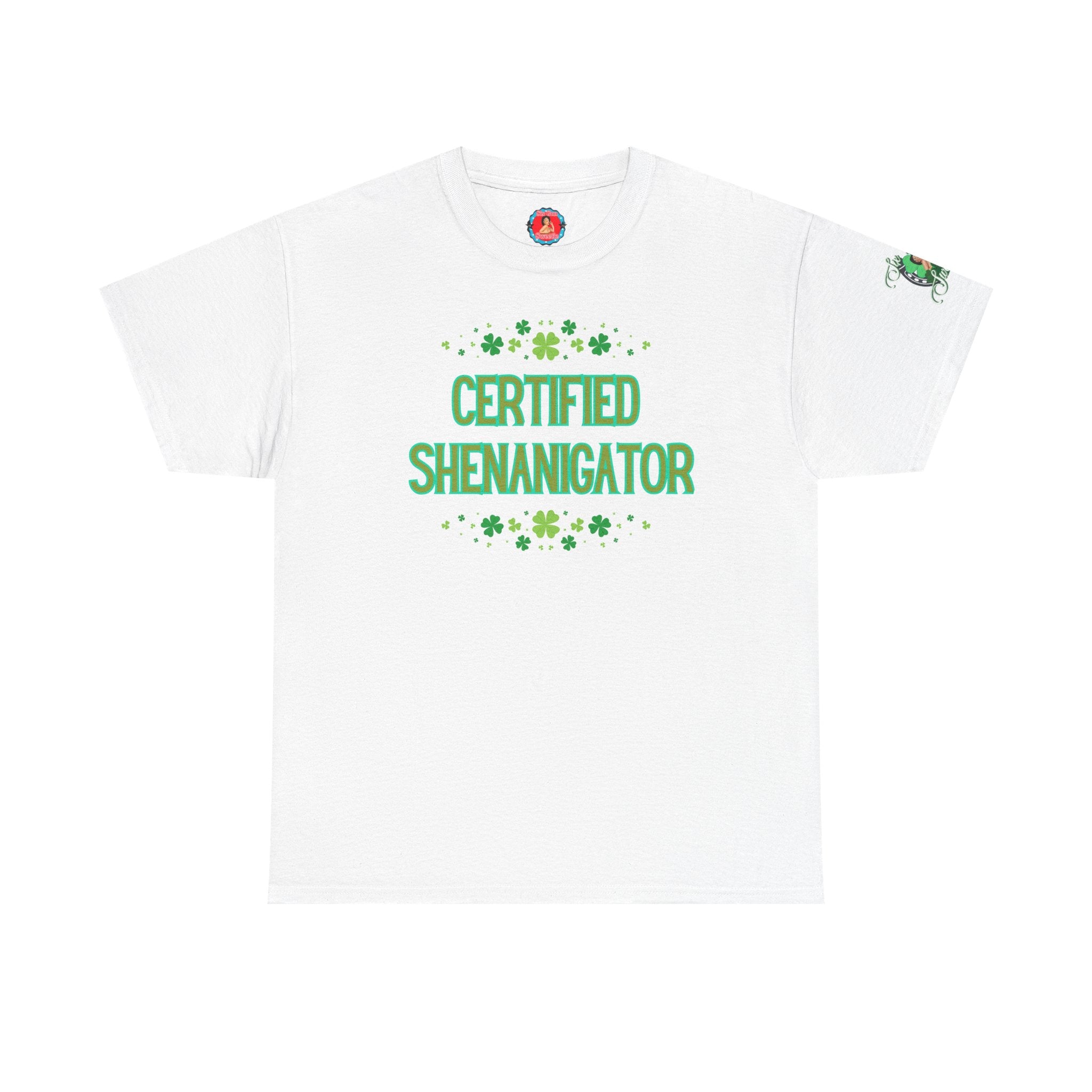 Shenanagator Shamrock Design T-Shirt | Saint Patrick's Day Tee