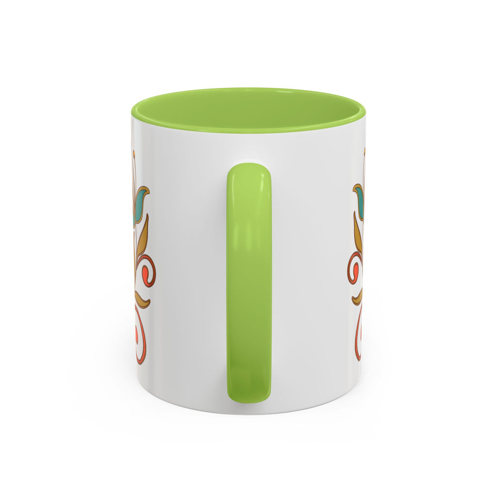 Coffee Mug — "Chinga la Migra" Colorful Peacock Accent Mug