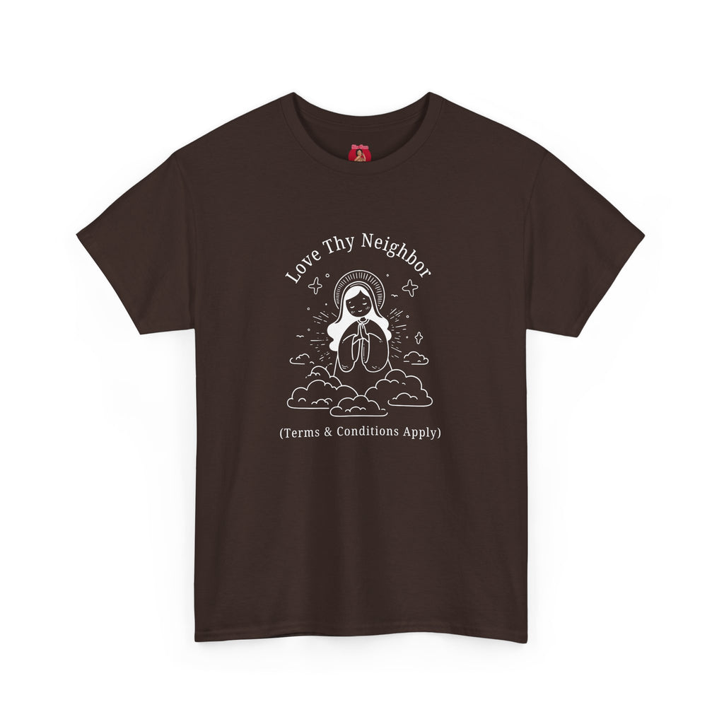 Funny Pro-Immigration Unisex Tee with 'Love Thy Neighbor' Design