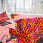 Hot pink neon leopard print