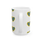Mug Yellow Heart Ukraine Support Ceramic