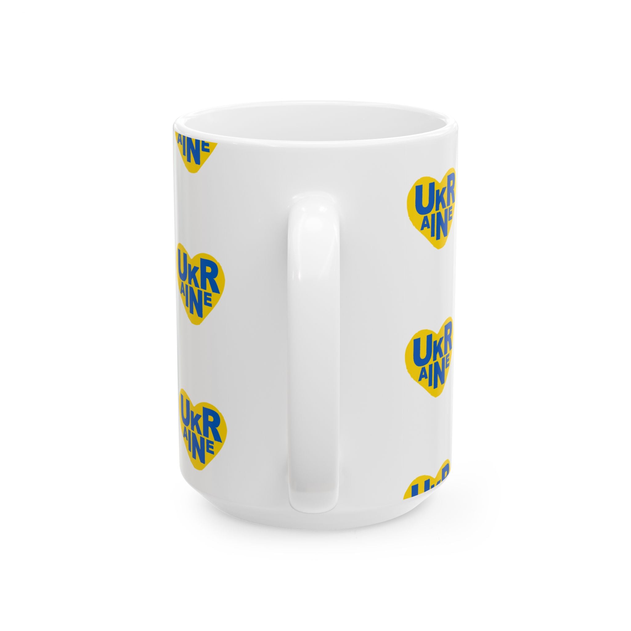 Mug Yellow Heart Ukraine Support Ceramic