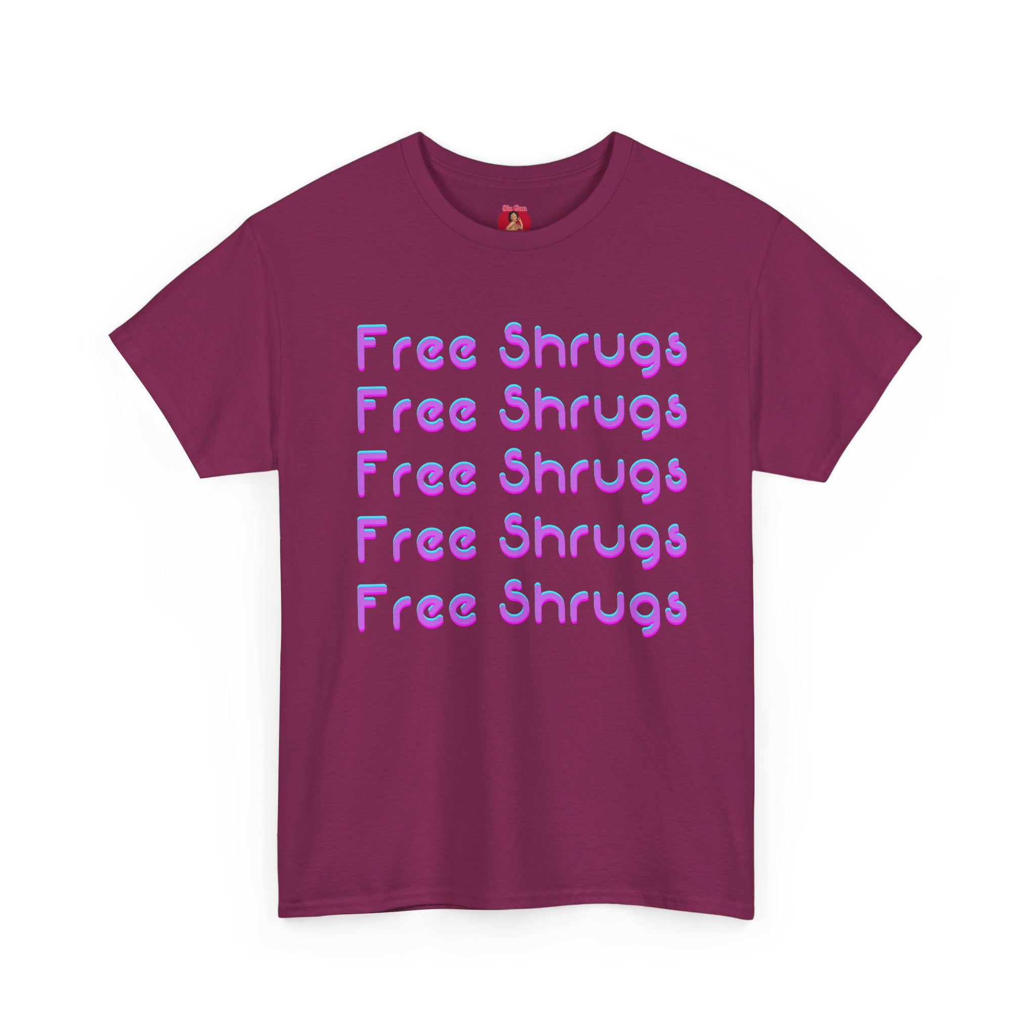 Graphic Tee Free Shrugs Retro Y2K Unisex Heavy Cotton Tee
